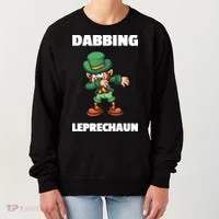 Dabbing Leprechaun Women's Sweatshirt thumb 0