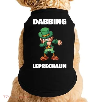 Dabbing Leprechaun Doggie Tank