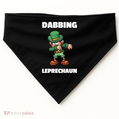 Dabbing Leprechaun USA-Made Doggie Bandana