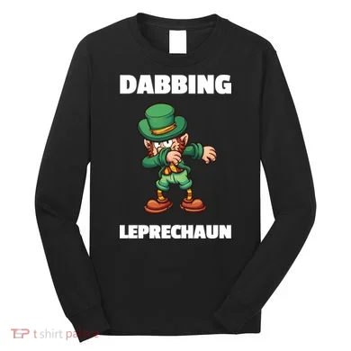 Dabbing Leprechaun Long Sleeve Shirt