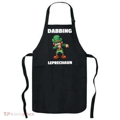 Dabbing Leprechaun Apron