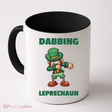 Dabbing Leprechaun Coffee Mug