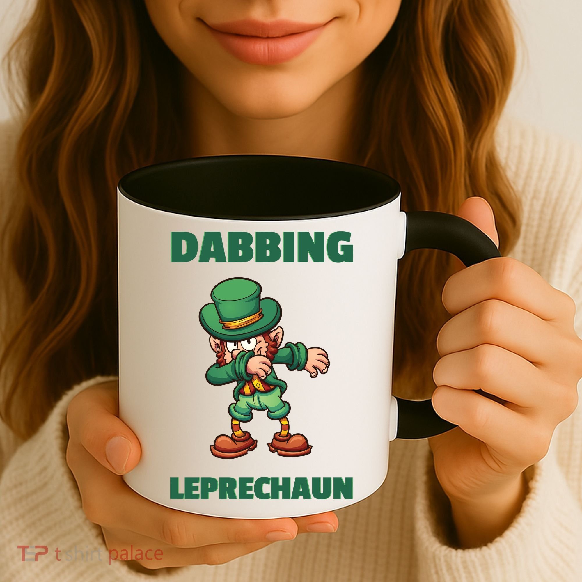 Dabbing Leprechaun Coffee Mug