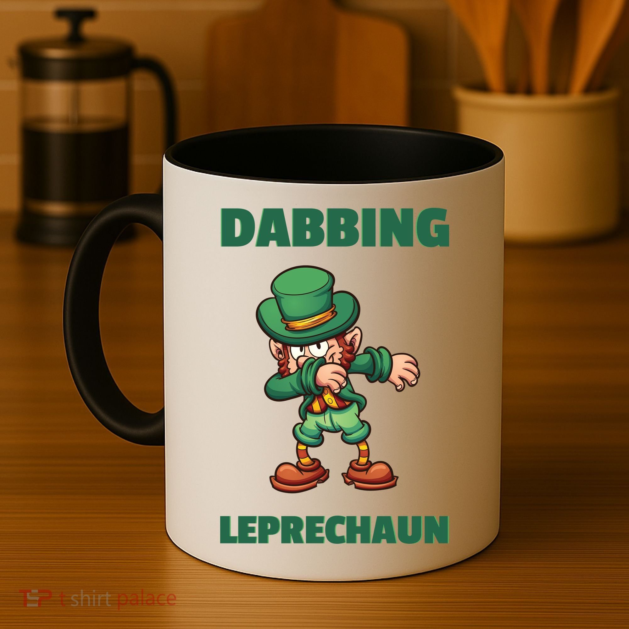 Dabbing Leprechaun Coffee Mug