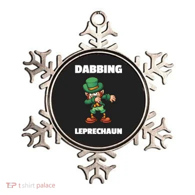 Dabbing Leprechaun Ornament