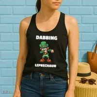 Dabbing Leprechaun Women's Tank Top thumb 2