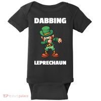 Dabbing Leprechaun Baby Bodysuit thumb 0