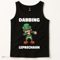 Dabbing Leprechaun Tank Top thumb 2