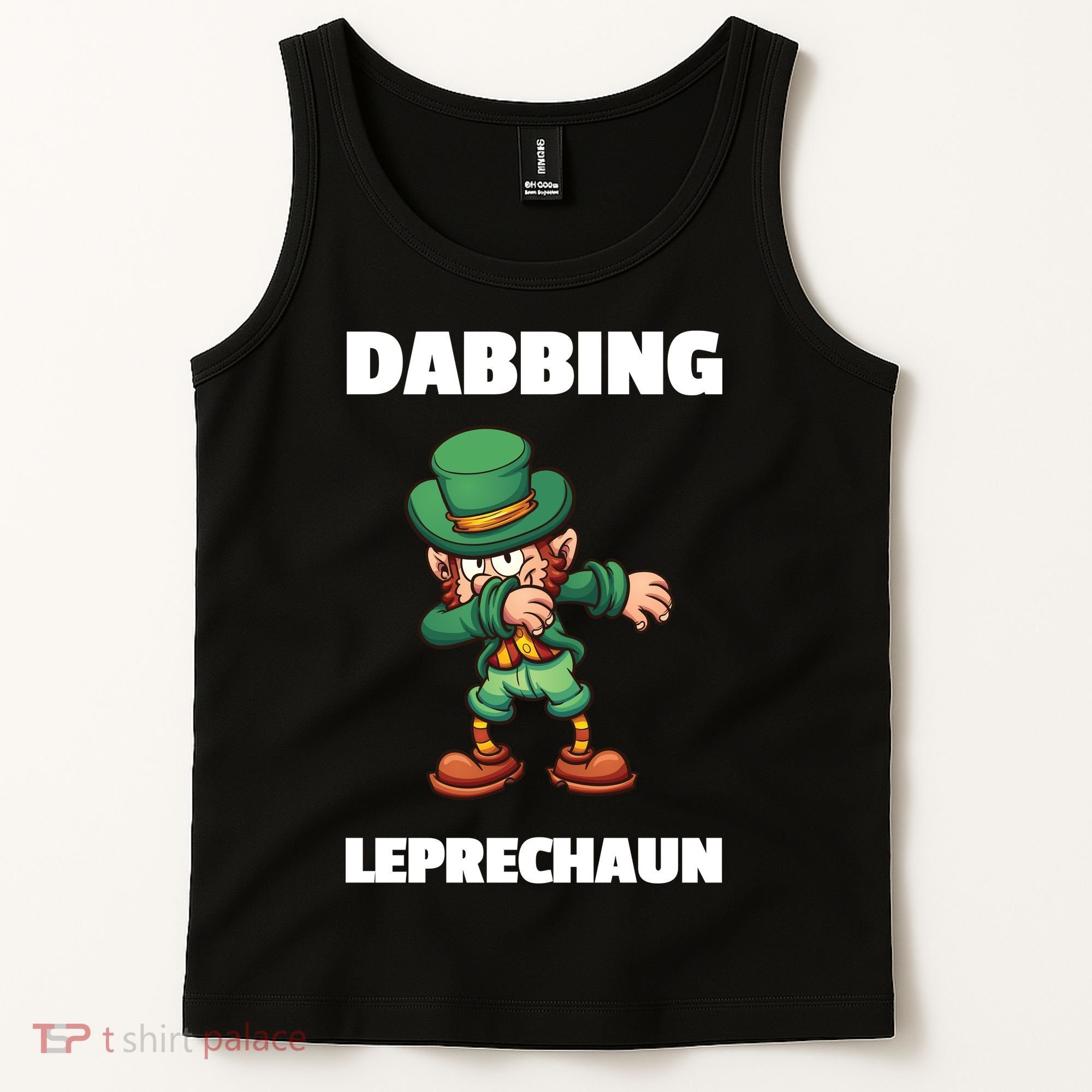 Dabbing Leprechaun Tank Top