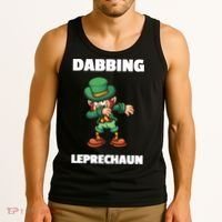 Dabbing Leprechaun Tank Top thumb 3
