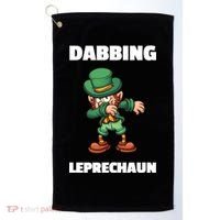 Dabbing Leprechaun Golf Towel thumb 0