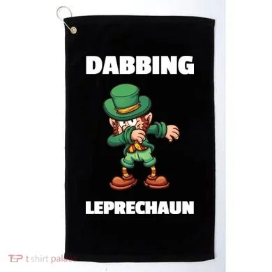 Dabbing Leprechaun Golf Towel