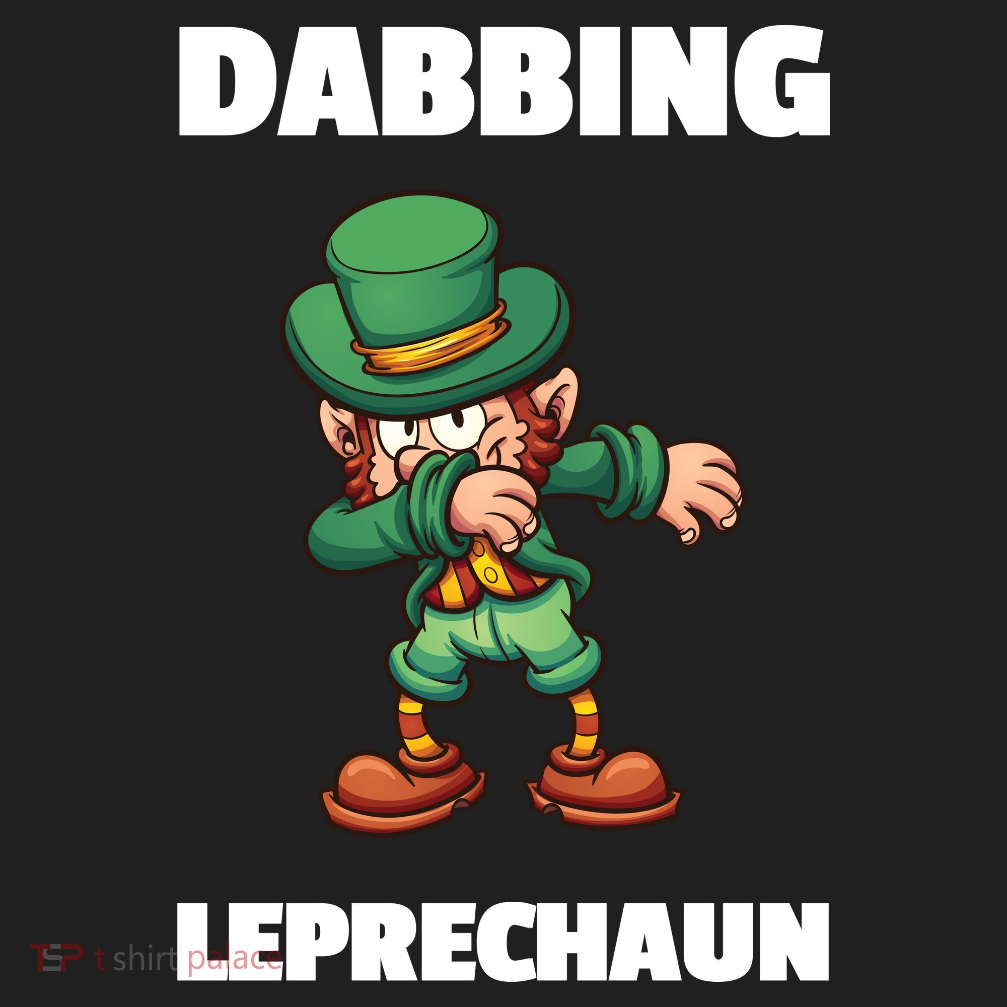 Dabbing Leprechaun Golf Towel