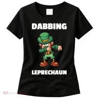 Dabbing Leprechaun Women's T-Shirt thumb 0