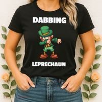 Dabbing Leprechaun Women's T-Shirt thumb 2