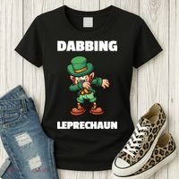 Dabbing Leprechaun Women's T-Shirt thumb 3