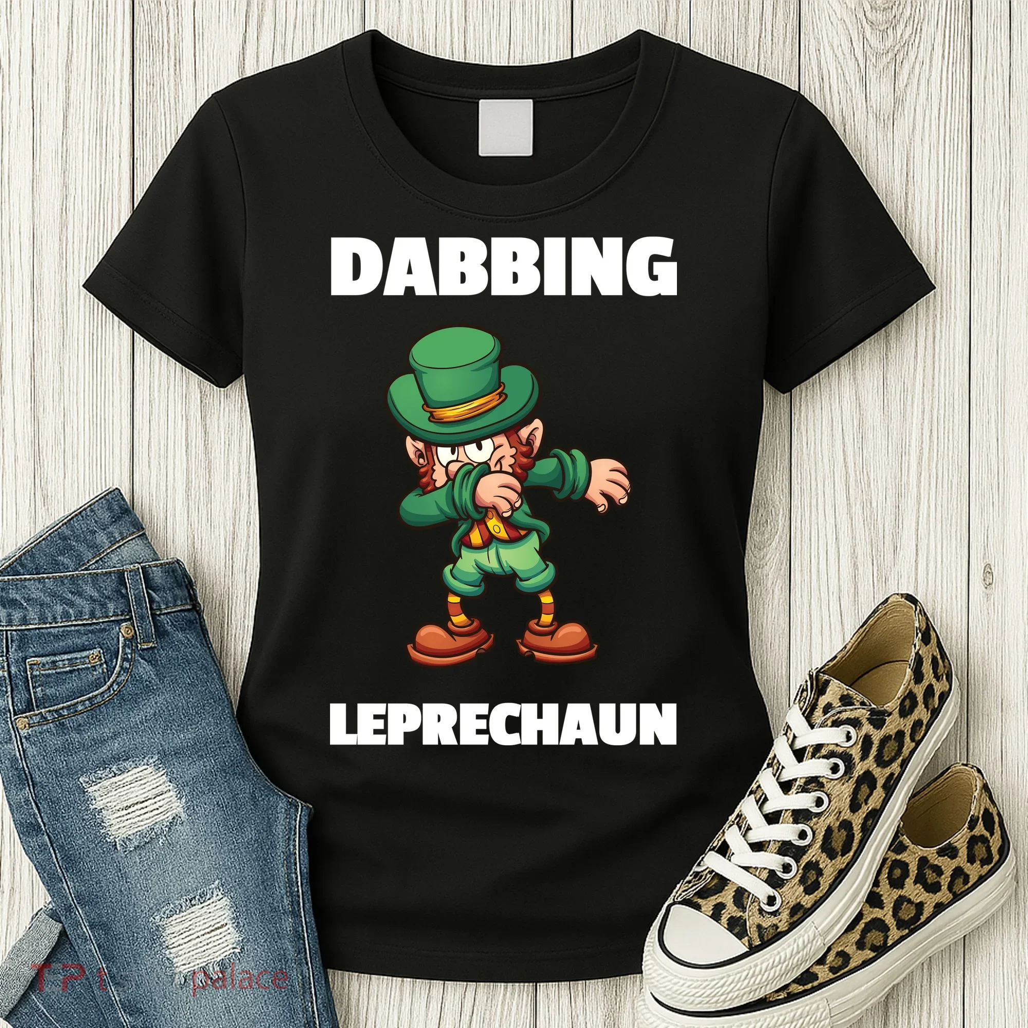 Dabbing Leprechaun Women's T-Shirt