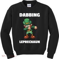 Dabbing Leprechaun Kids Sweatshirt thumb 0