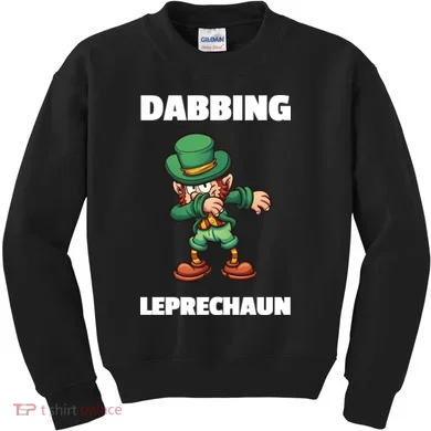 Dabbing Leprechaun Kids Sweatshirt