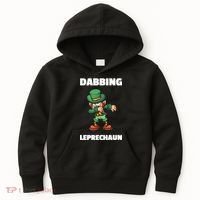 Dabbing Leprechaun Kids Hoodie thumb 0