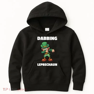 Dabbing Leprechaun Kids Hoodie