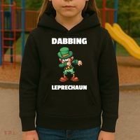 Dabbing Leprechaun Kids Hoodie thumb 3