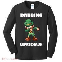 Dabbing Leprechaun Kids Long Sleeve Shirt thumb 0