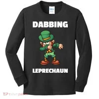 Dabbing Leprechaun Kids Long Sleeve Shirt thumb 0