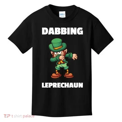 Dabbing Leprechaun Kids T-Shirt