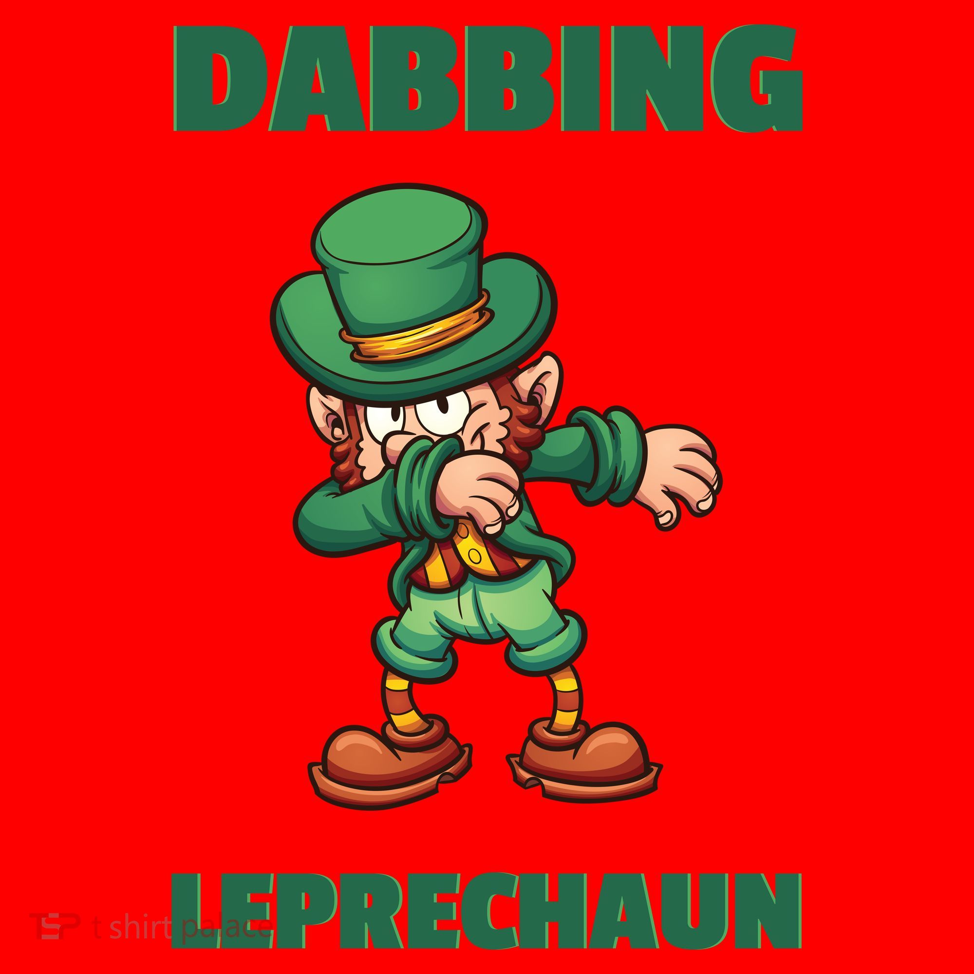 Dabbing Leprechaun Santa Hat