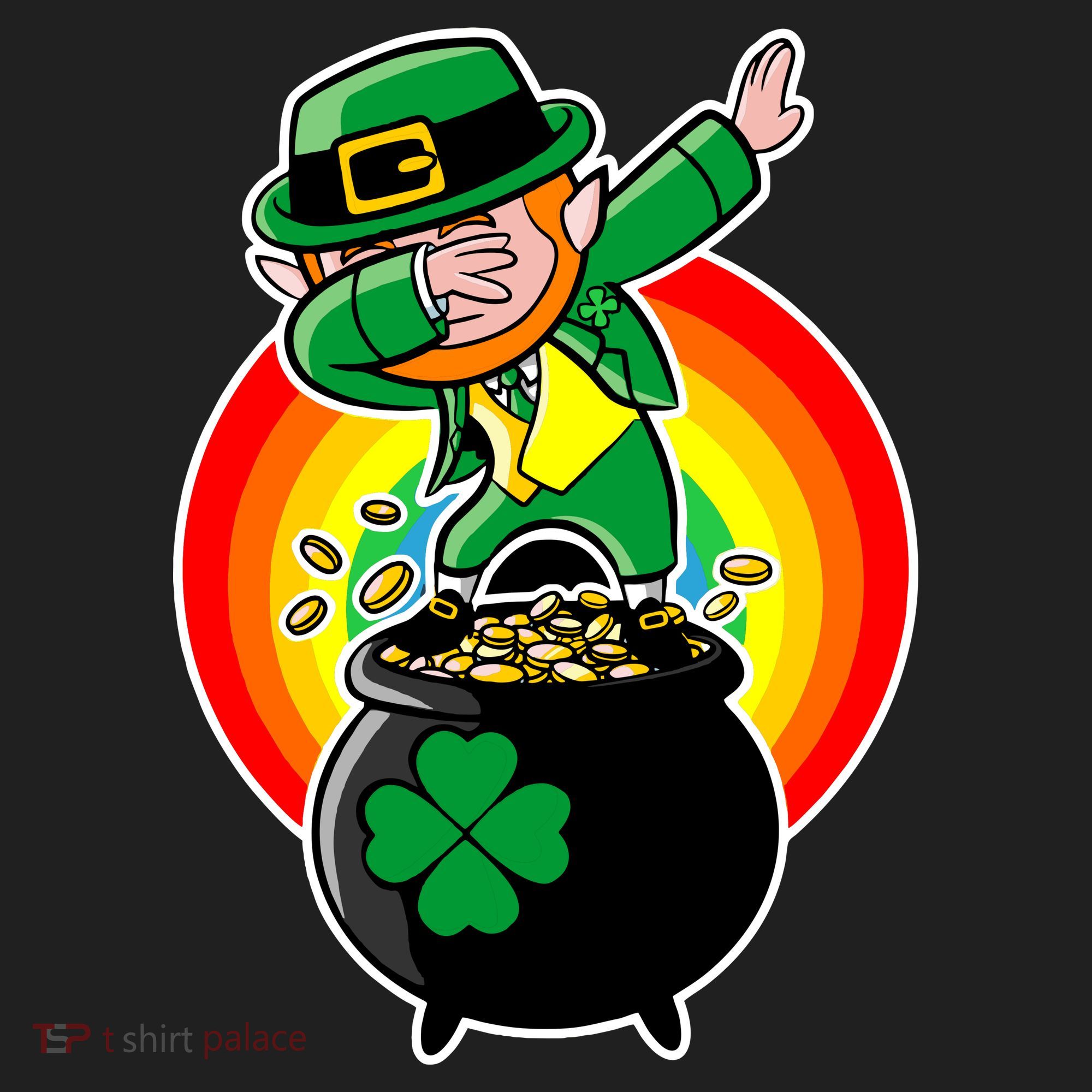 Dabbing Leprechaun Funny Irish Dab St. Patrick's Day Women's Sweatshirt