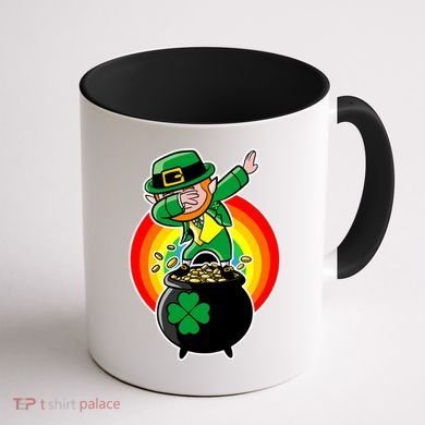 Dabbing Leprechaun Funny Irish Dab St. Patrick's Day Coffee Mug back