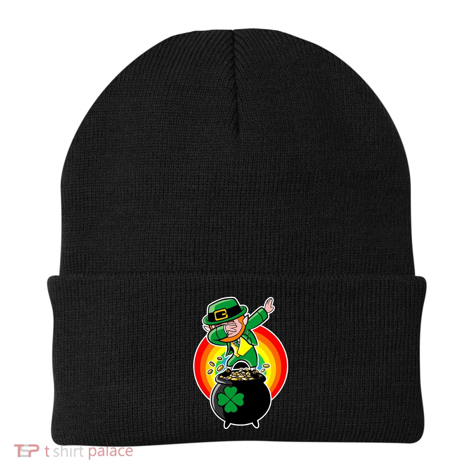 Dabbing Leprechaun Funny Irish Dab St. Patrick's Day Beanie