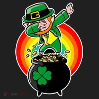 Dabbing Leprechaun Funny Irish Dab St. Patrick's Day Beanie thumb 2