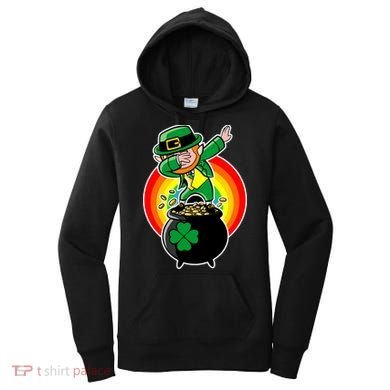 Dabbing Leprechaun Funny Irish Dab St. Patrick's Day Women's Hoodie