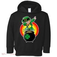 Dabbing Leprechaun Funny Irish Dab St. Patrick's Day Toddler Hoodie thumb 0