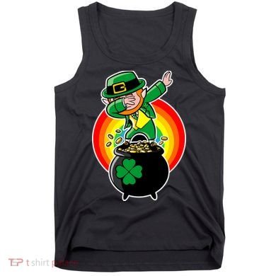 Dabbing Leprechaun Funny Irish Dab St. Patrick's Day Tank Top