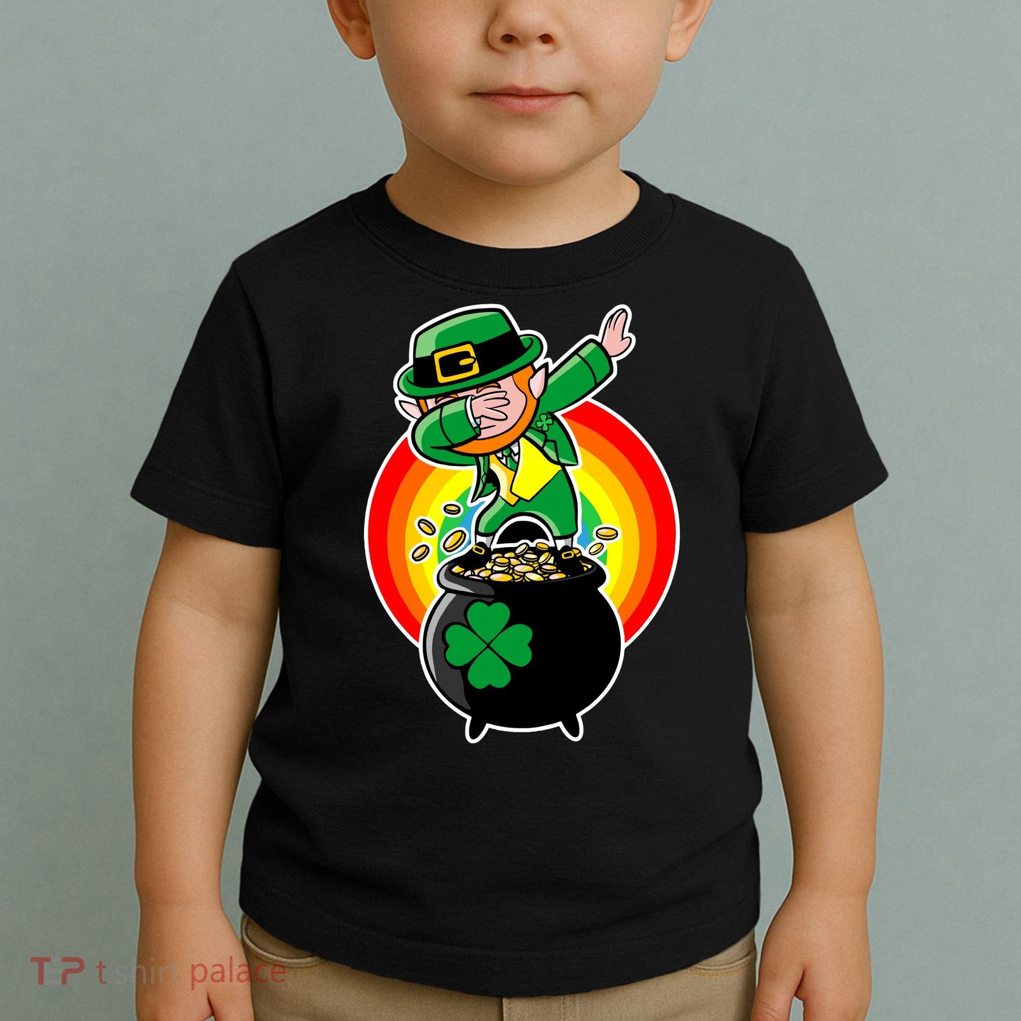 Dabbing Leprechaun Funny Irish Dab St. Patrick's Day Toddler T-Shirt