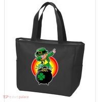 Dabbing Leprechaun Funny Irish Dab St. Patrick's Day Tote Bag thumb 3