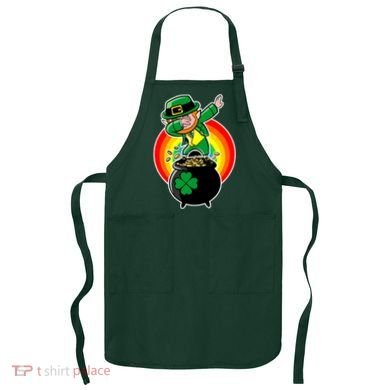 Dabbing Leprechaun Funny Irish Dab St. Patrick's Day Apron