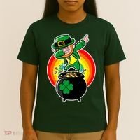 Dabbing Leprechaun Funny Irish Dab St. Patrick's Day T-Shirt thumb 4
