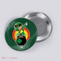Dabbing Leprechaun Funny Irish Dab St. Patrick's Day Button thumb 0