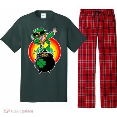 Dabbing Leprechaun Funny Irish Dab St. Patrick's Day Pajama Set