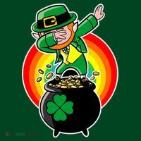 Dabbing Leprechaun Funny Irish Dab St. Patrick's Day Mousepad thumb 1