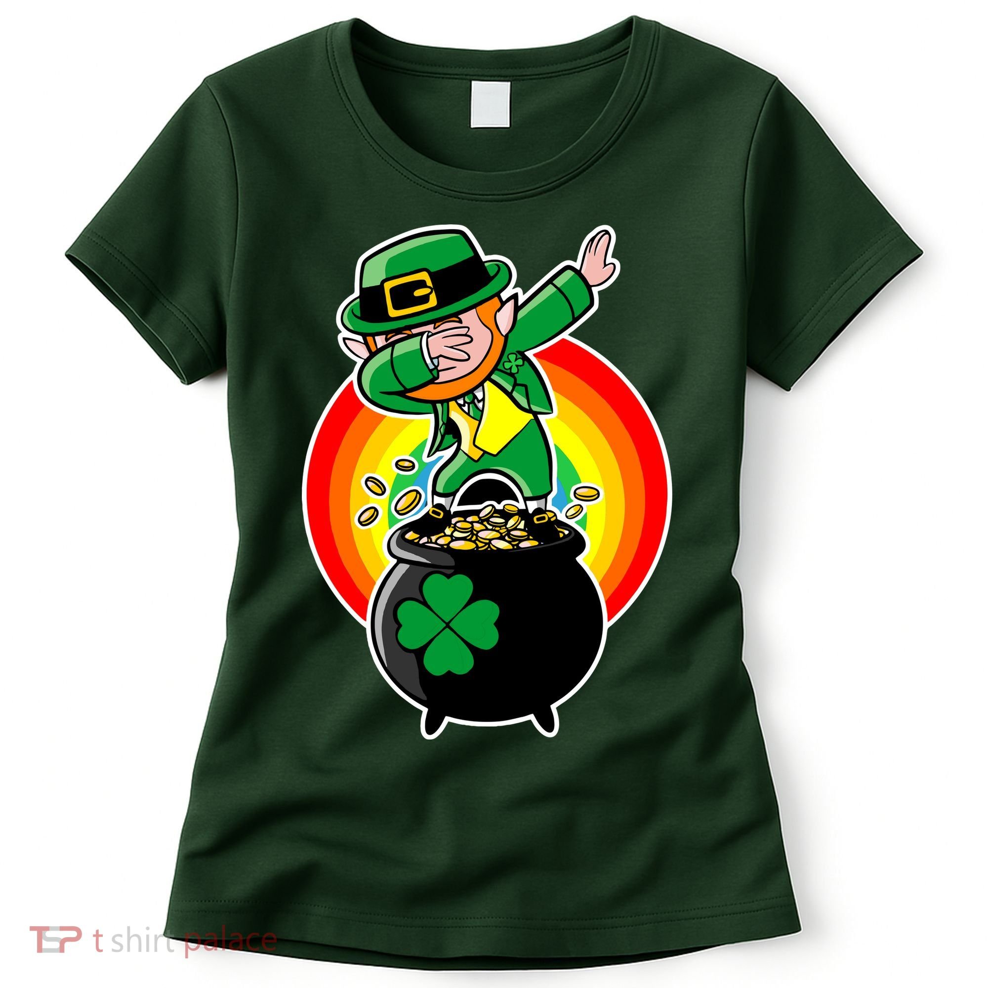 Dabbing Leprechaun Funny Irish Dab St. Patrick's Day Women's T-Shirt