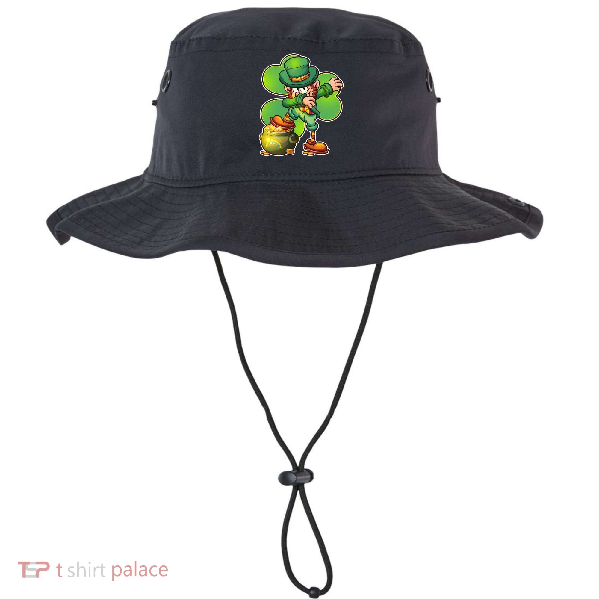 Dabbing Leprechaun Pot Of Gold Bucket Hat