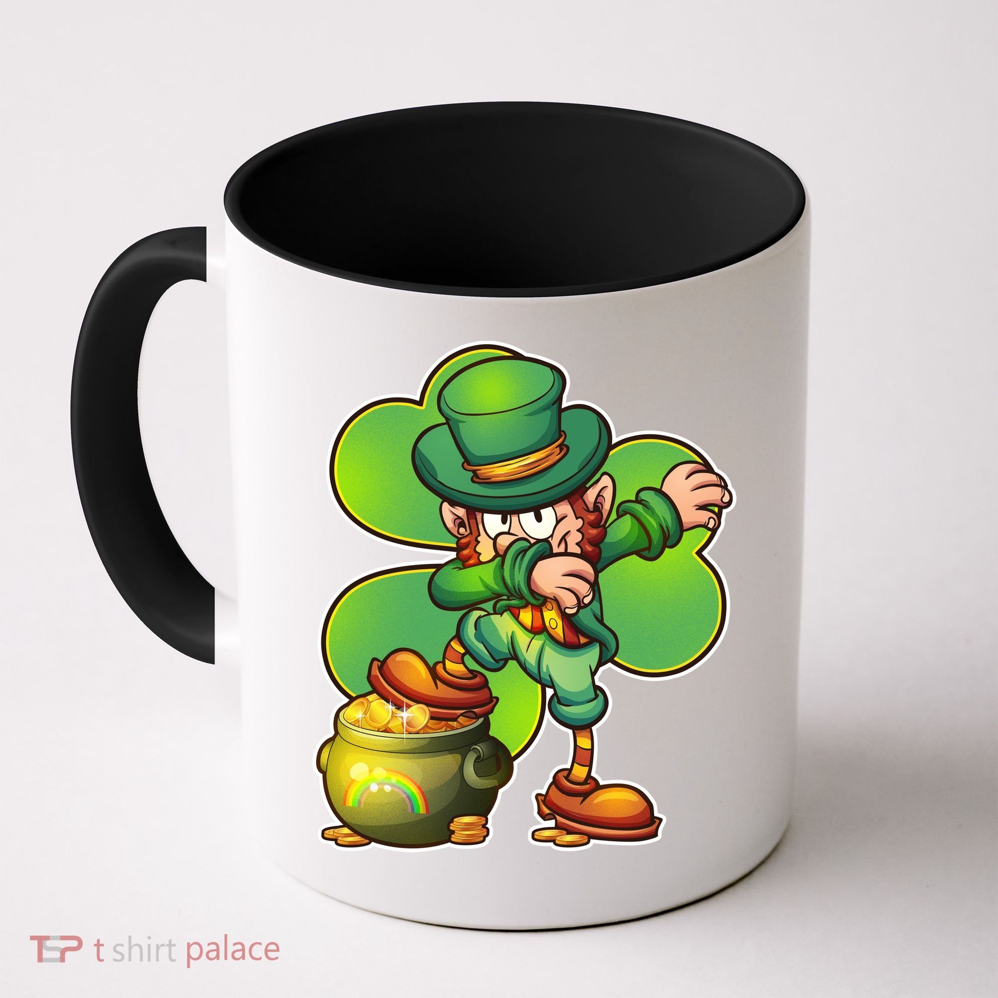 Dabbing Leprechaun Pot Of Gold Coffee Mug