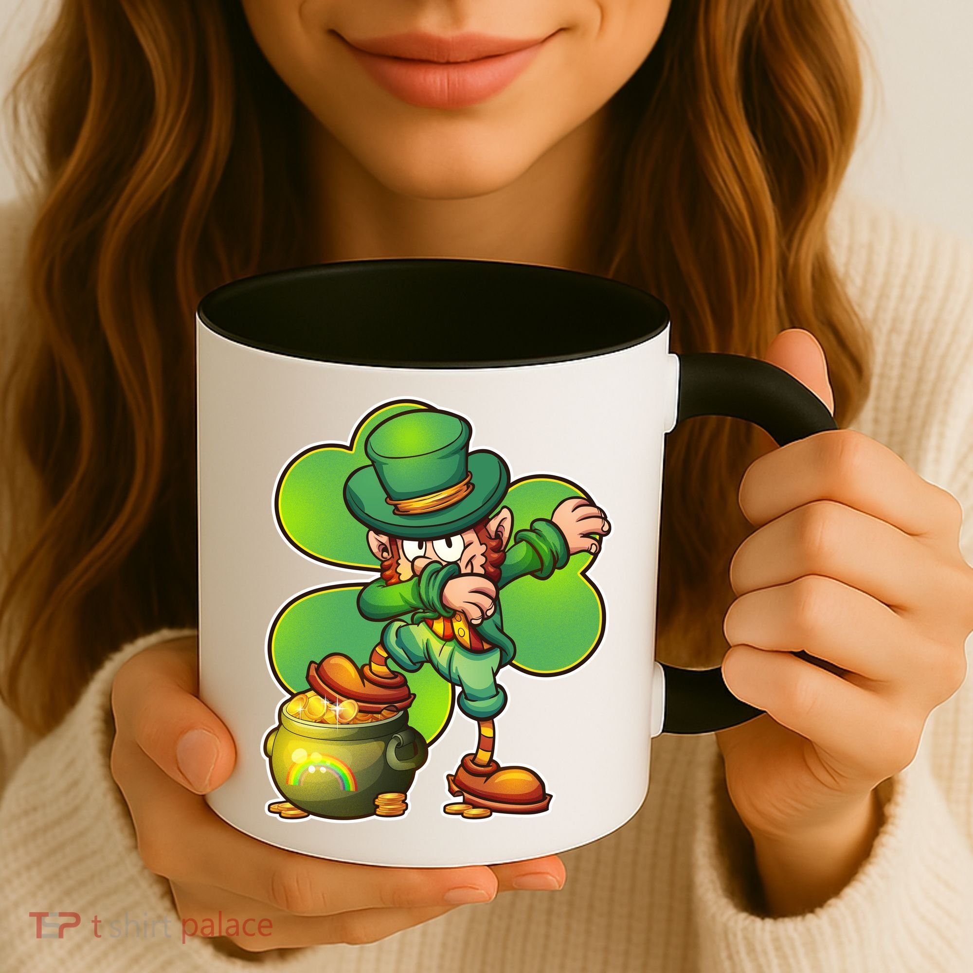 Dabbing Leprechaun Pot Of Gold Coffee Mug