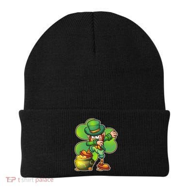 Dabbing Leprechaun Pot Of Gold Beanie