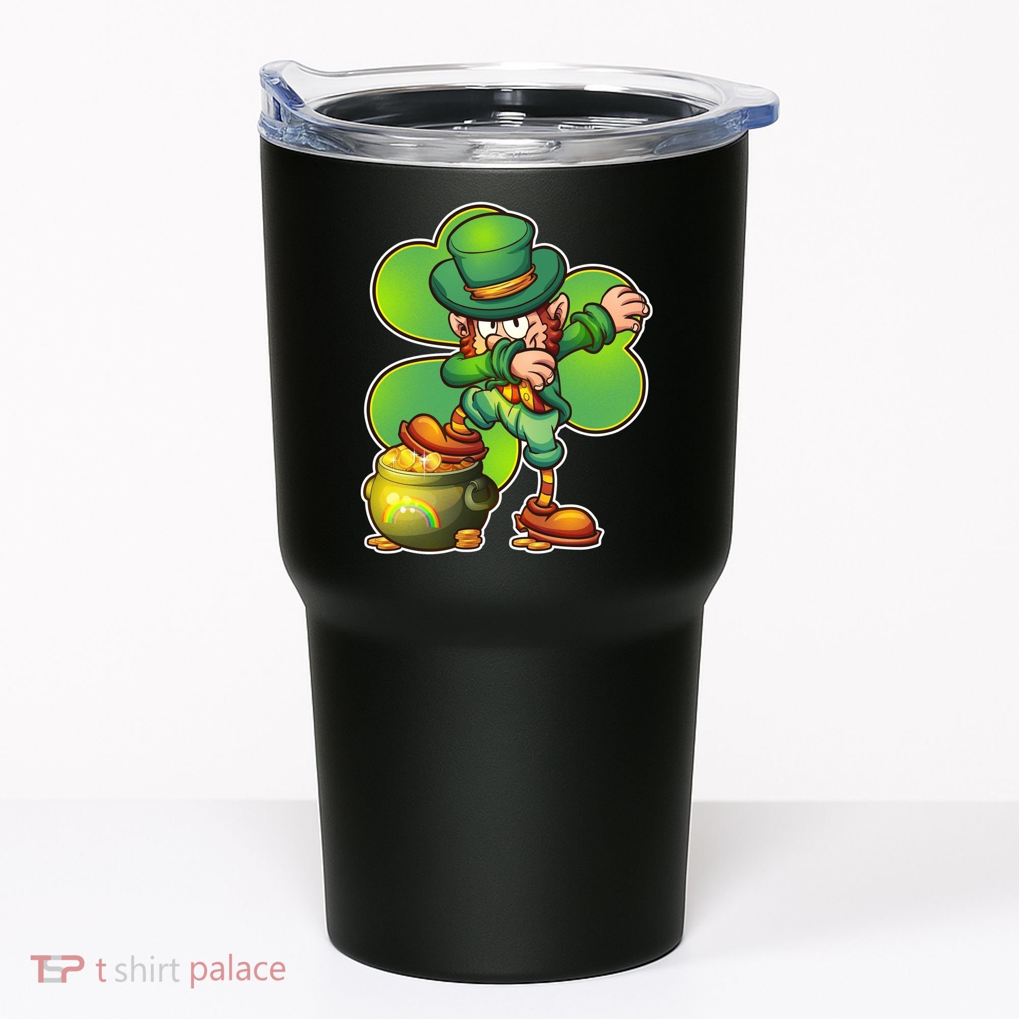 Dabbing Leprechaun Pot Of Gold Tumbler